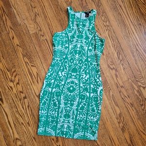 H&M Patterned Bodycon Mini Dress.